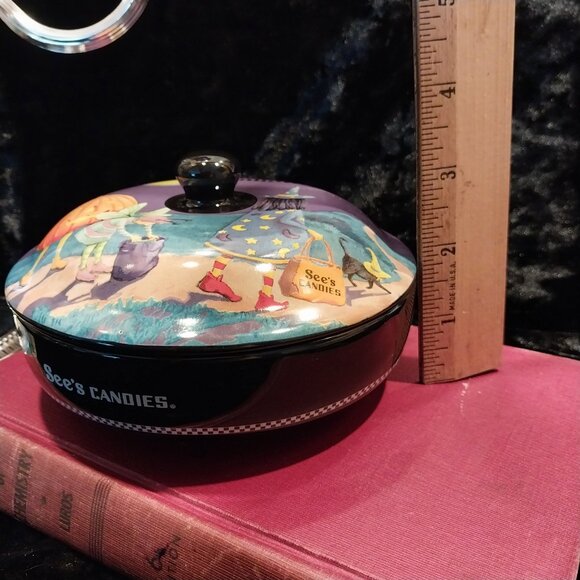 See's Candies Happy Halloween Candy Dish - Picture 2 of 7